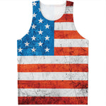 Rough USA Flag Print Men's Tank Top