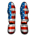 Rough USA Flag Print Muay Thai Shin Guards
