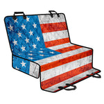 Rough USA Flag Print Pet Car Back Seat Cover