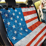 Rough USA Flag Print Pet Car Back Seat Cover