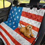 Rough USA Flag Print Pet Car Back Seat Cover