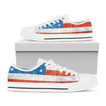 Rough USA Flag Print White Low Top Shoes