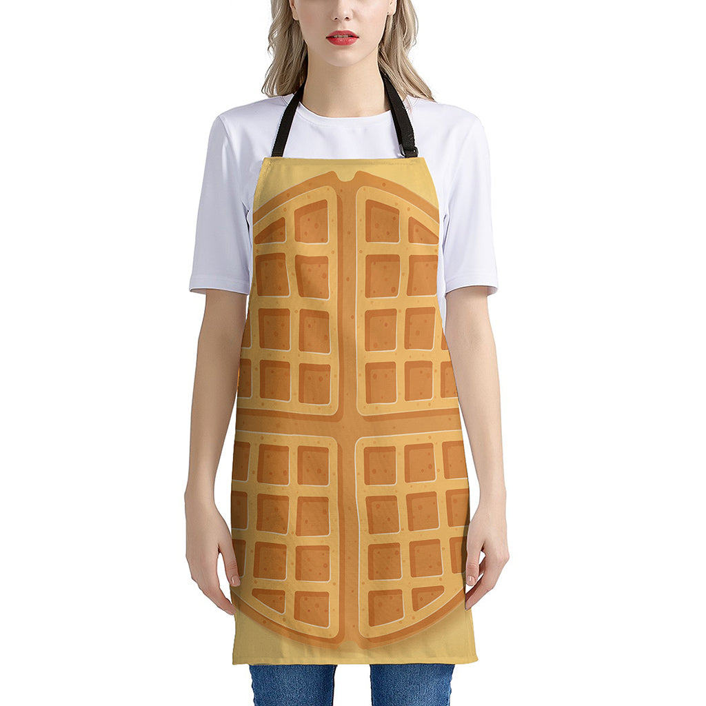 Round Waffle Print Apron