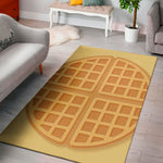 Round Waffle Print Area Rug