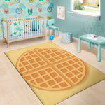 Round Waffle Print Area Rug