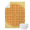 Round Waffle Print Blanket