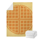 Round Waffle Print Blanket