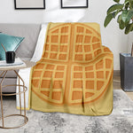 Round Waffle Print Blanket