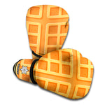 Round Waffle Print Boxing Gloves