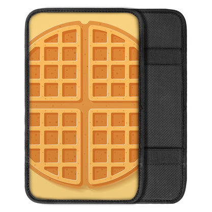 Round Waffle Print Car Center Console Cover