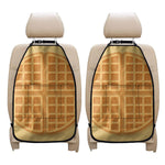 Round Waffle Print Car Seat Organizers