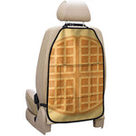 Round Waffle Print Car Seat Organizers