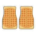 Round Waffle Print Front Car Floor Mats