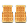 Round Waffle Print Front Car Floor Mats