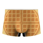Round Waffle Print Men's Boxer Briefs