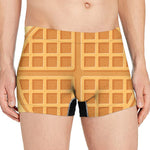 Round Waffle Print Men's Boxer Briefs