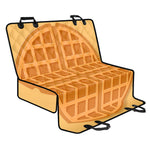 Round Waffle Print Pet Car Back Seat Cover