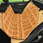 Round Waffle Print Pet Car Back Seat Cover