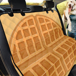 Round Waffle Print Pet Car Back Seat Cover