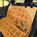 Round Waffle Print Pet Car Back Seat Cover