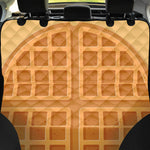 Round Waffle Print Pet Car Back Seat Cover