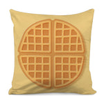 Round Waffle Print Pillow Cover