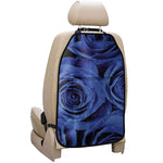 Royal Blue Rose Print Car Seat Organizers