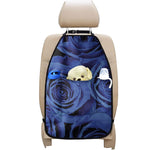 Royal Blue Rose Print Car Seat Organizers
