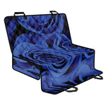 Royal Blue Rose Print Pet Car Back Seat Cover