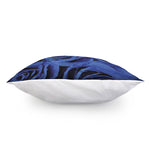 Royal Blue Rose Print Pillow Cover