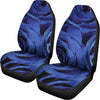 Royal Blue Rose Print Universal Fit Car Seat Covers