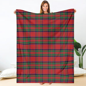 Royal Stewart Tartan Pattern Print Blanket