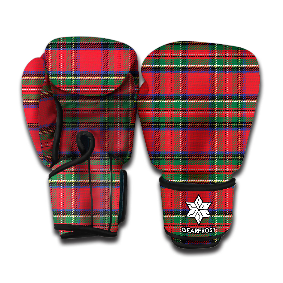 Royal Stewart Tartan Pattern Print Boxing Gloves