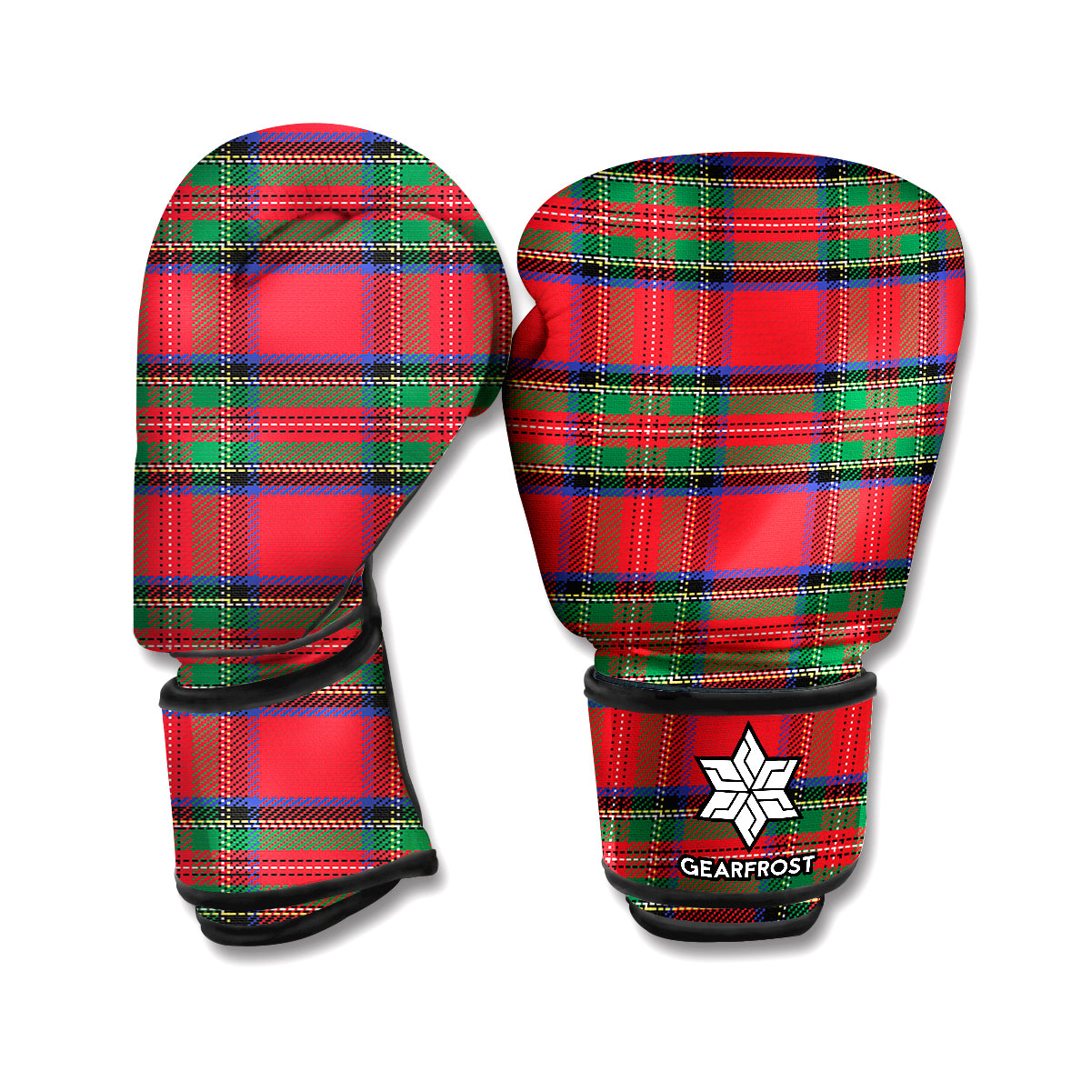 Royal Stewart Tartan Pattern Print Boxing Gloves