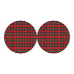 Royal Stewart Tartan Pattern Print Car Coasters