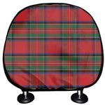 Royal Stewart Tartan Pattern Print Car Headrest Covers