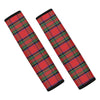 Royal Stewart Tartan Pattern Print Car Seat Belt Covers