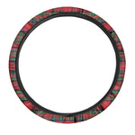 Royal Stewart Tartan Pattern Print Car Steering Wheel Cover