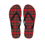 Royal Stewart Tartan Pattern Print Flip Flops