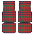 Royal Stewart Tartan Pattern Print Front and Back Car Floor Mats