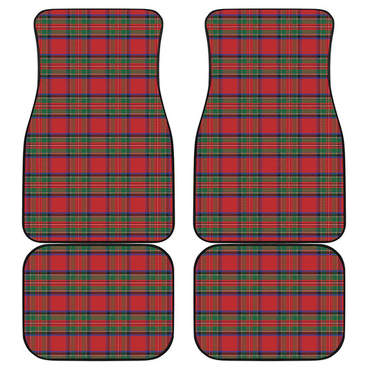 Royal Stewart Tartan Pattern Print Front and Back Car Floor Mats