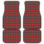 Royal Stewart Tartan Pattern Print Front and Back Car Floor Mats