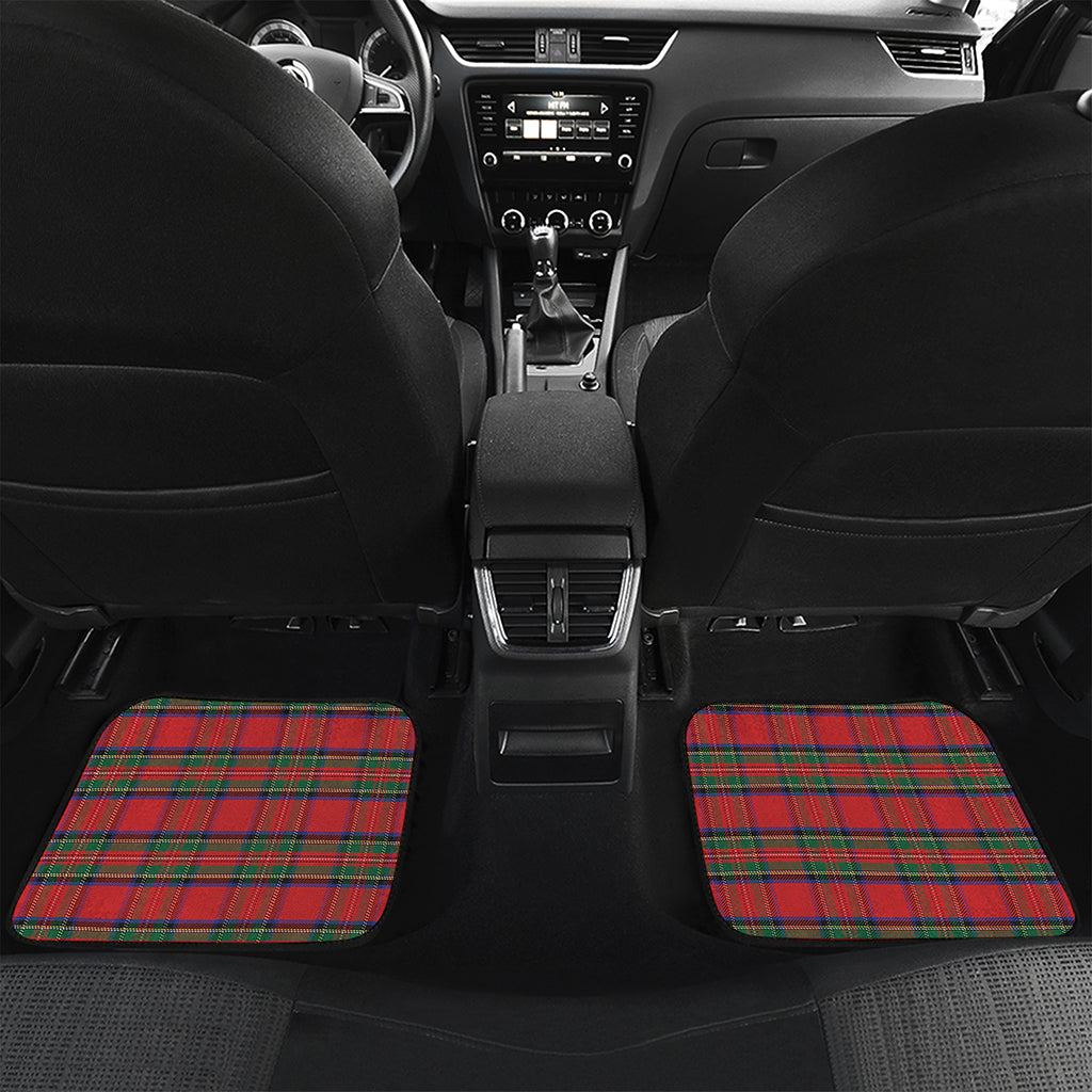 Royal Stewart Tartan Pattern Print Front and Back Car Floor Mats