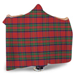 Royal Stewart Tartan Pattern Print Hooded Blanket