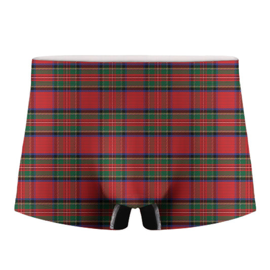 Royal Stewart Tartan Pattern Print Men's Boxer Briefs