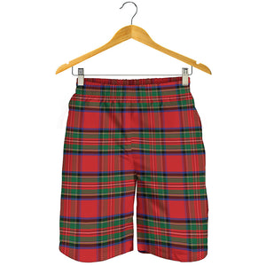 Royal Stewart Tartan Pattern Print Men's Shorts