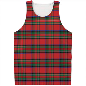 Royal Stewart Tartan Pattern Print Men's Tank Top