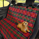 Royal Stewart Tartan Pattern Print Pet Car Back Seat Cover