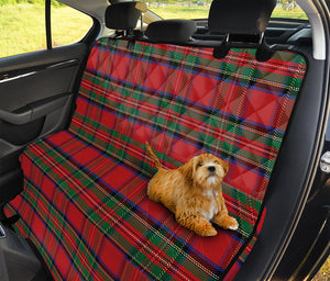 Royal Stewart Tartan Pattern Print Pet Car Back Seat Cover