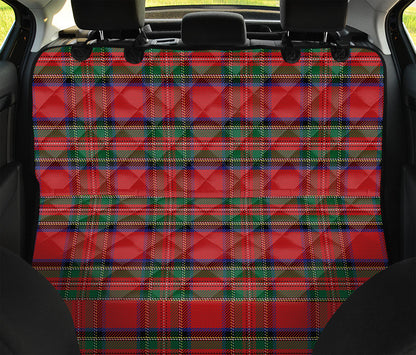 Royal Stewart Tartan Pattern Print Pet Car Back Seat Cover